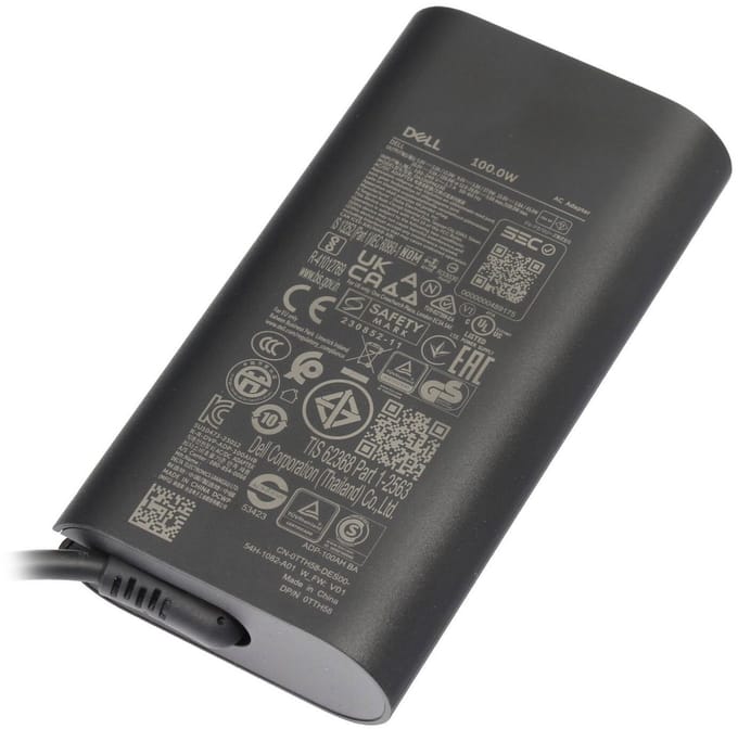 Dell 450-BBNY USB-C GaN-oplader 100W - afgerond