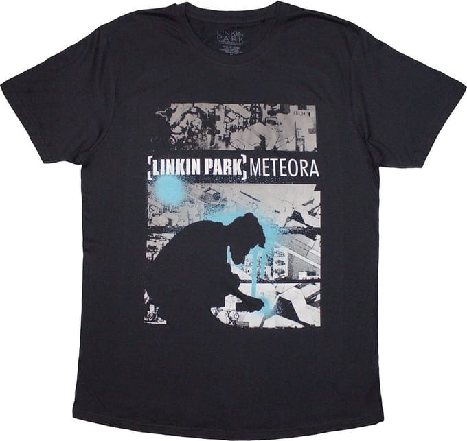 Linkin Park - Spray Collage Heren T-shirt - XL - Zwart