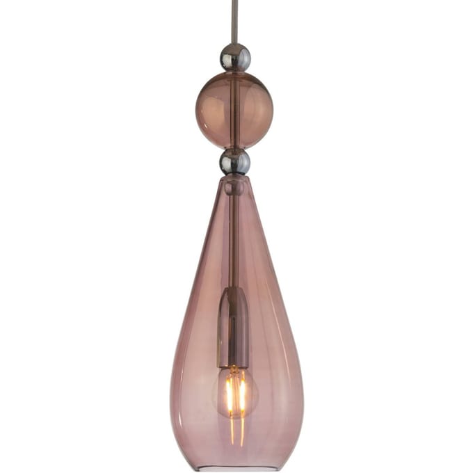 EBB & FLOW Smykke hanglamp zilver, bruin-rosé