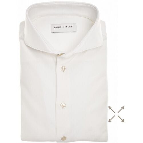 John Miller Overhemd Slim-Fit Hyperstretch Antiekwit / male