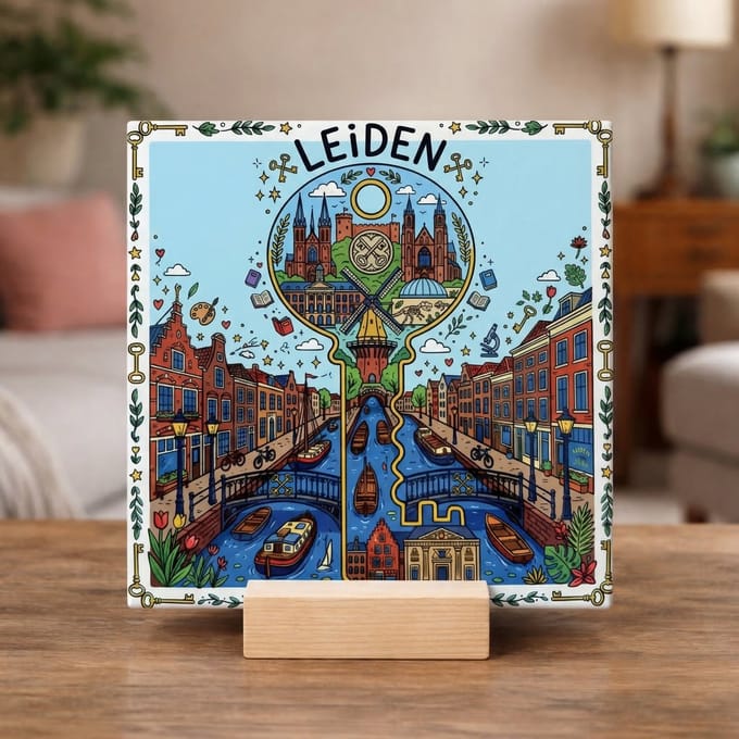Stadstegel Leiden Doodle Style