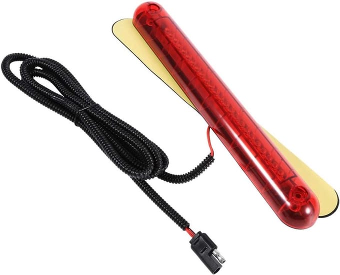Universeel 12V LED Derde Remlicht voor Auto - 24 Rode LED Hoog Gemonteerd - 3e Remstop Achterlichtlamp