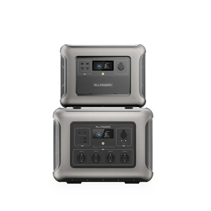 ALLPOWERS R2500-V2 Draagbaar Powerstation 2500W 1920Wh LiFeP04 Accu - R2500-V2+B1000