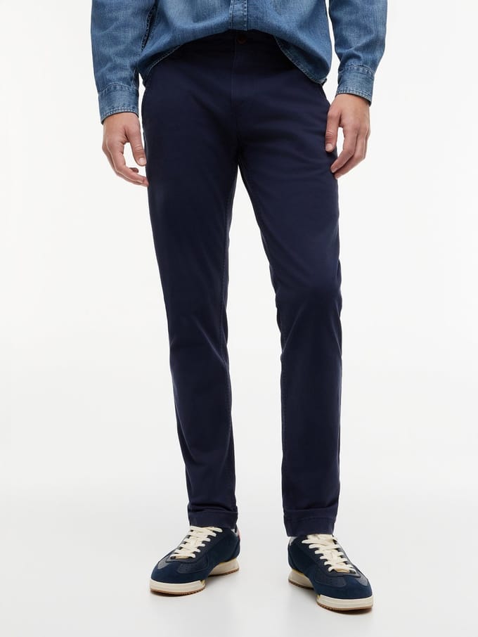 Slim fit chino van katoenmix model 'SCANTON'