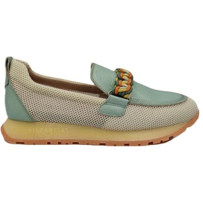 Dames Instappers & Ballerina's Hispanitas Hispanitas Hv253948 Eucalipto Mintgroen - Maat 37