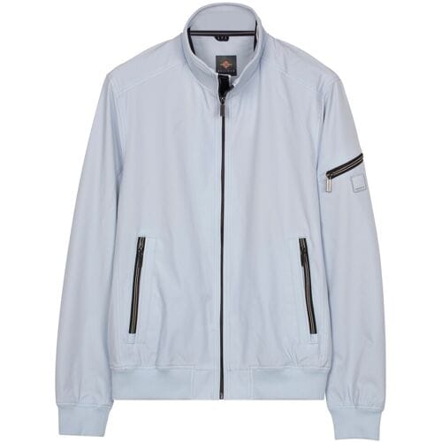 Baileys Jack Full Zip Sleeve Pocket Solid Color Cloud Blue / male