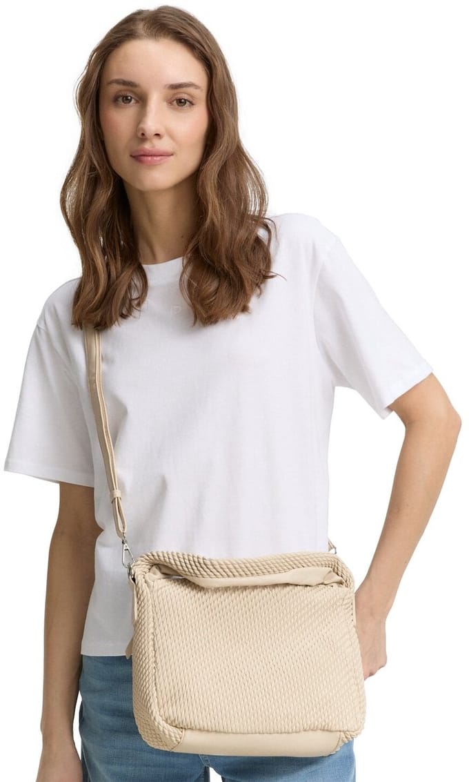 TOM TAILOR Schoudertas Handtas Nomi Hobo Bag Beige