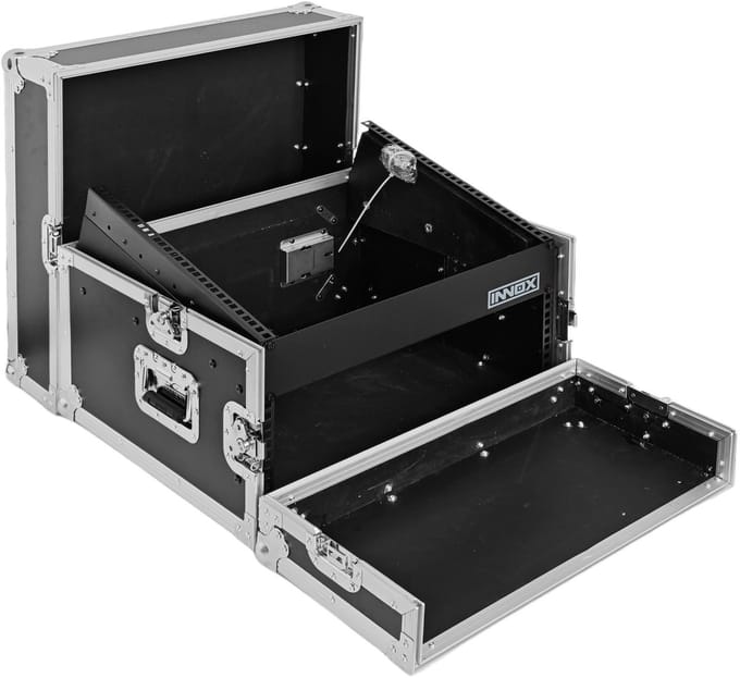 DJ Combi-rack 10U boven/4U voor - Innox IX-BK-CC1004U - Zwart