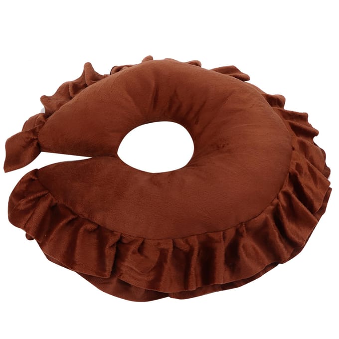 Gezichtskussen Kussen SPA Salon Massagebed U-vorm Afneembaar Gezichtskussen Koffie brown