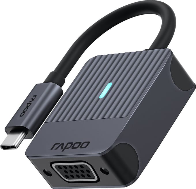 USB-C Adapter, USB-C naar VGA, UCA-1003 ,Donker Grijs
