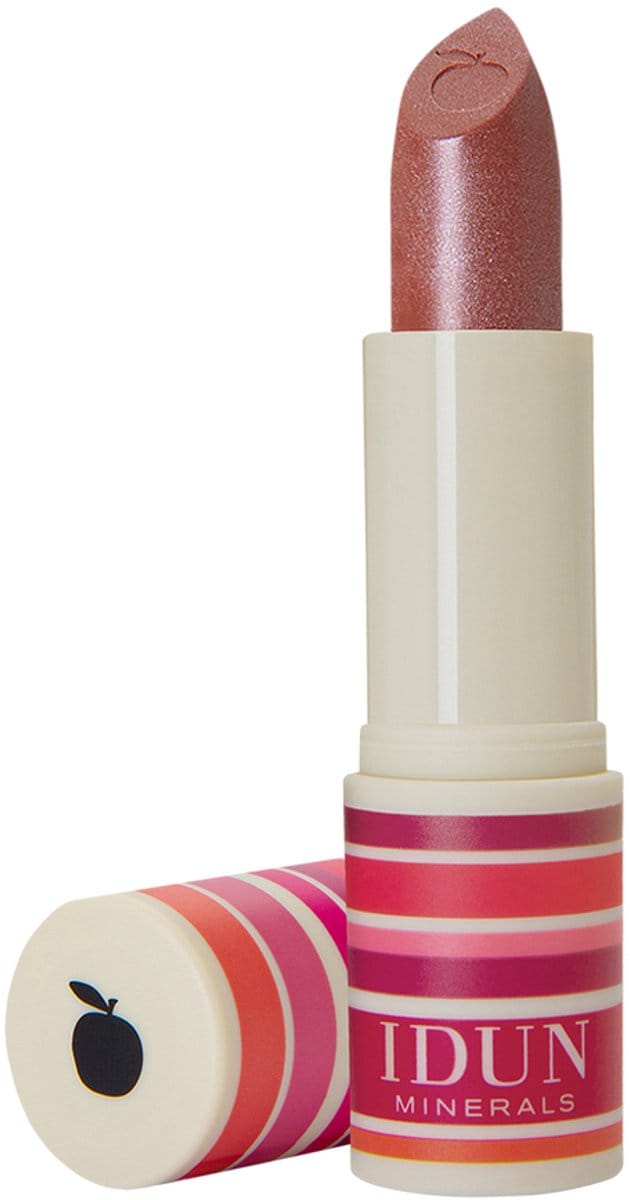 Idun Minerals Lippen - Crème Lippenstift Stina - Bruin - Glazend