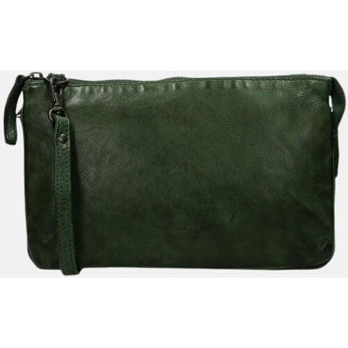 Bear Design Kleine Crossbodytas / Schoudertas Dames - Leer - Uma - Groen