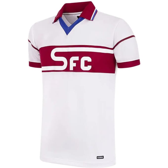 COPA - Servette FC 1979/83 Retro Voetbalshirt - Heren - Wit - L