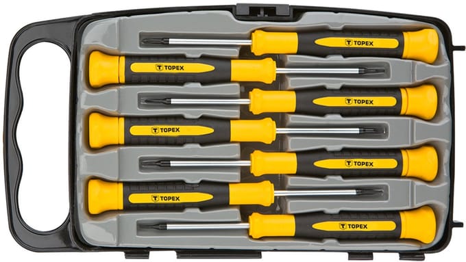 TOPEX 6 Delig Precisie Schroevendraaierset