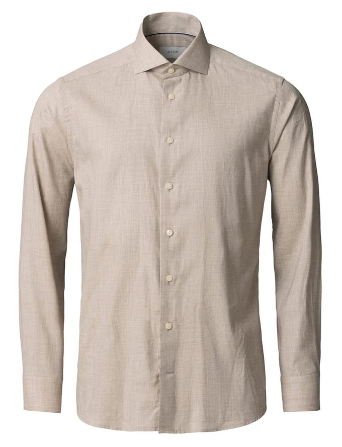 business overhemd Eton Slim Fit beige