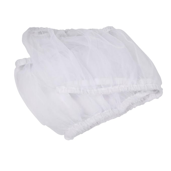 Grote Maat Geventileerde Nylon Vogelkooi Hoes Shell Zaadvanger Huisdierproducten(Wit) wit