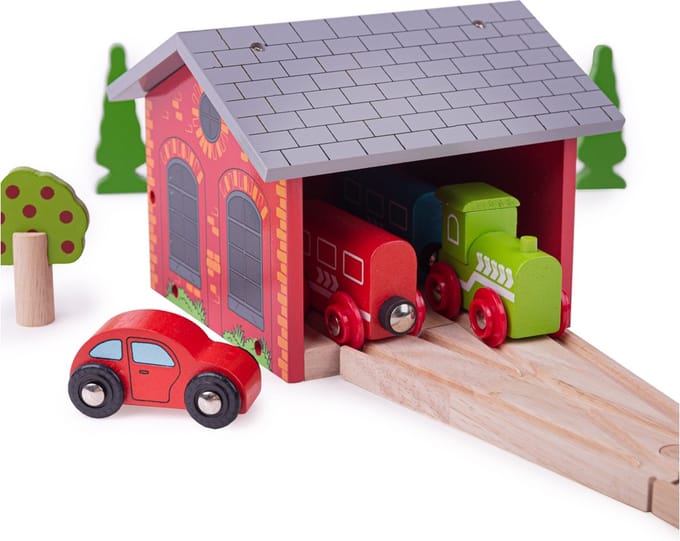 Rails - Remise - Voor 2 treinen