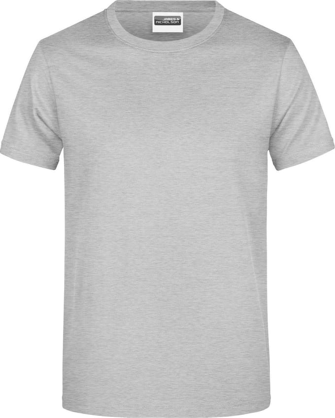 James And Nicholson Heren Ronde Hals Basic T-Shirt (Grijze Heide)