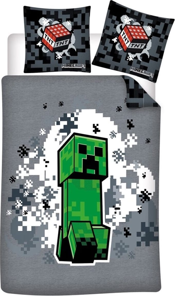 Minecraft Dekbedovertrek 140 x 200 cm - polykatoen