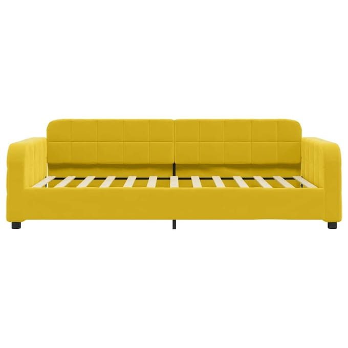 vidaXL - Slaapbank - 100x200 - cm - fluweel - geel
