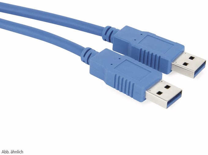S-Conn 3m USB3.0 A USB-kabel USB 3.2 Gen 1 (3.1 Gen 1) USB A Blauw