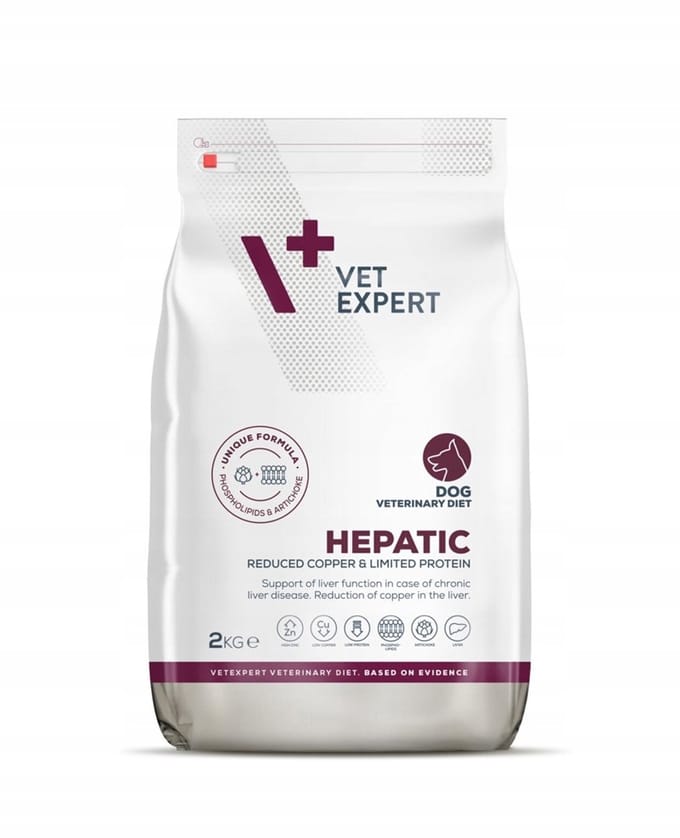 VetExpert Veterinary Diet - Hondenvoer - Hepatic - 2 x 2kg - Ondersteunt Levergezondheid