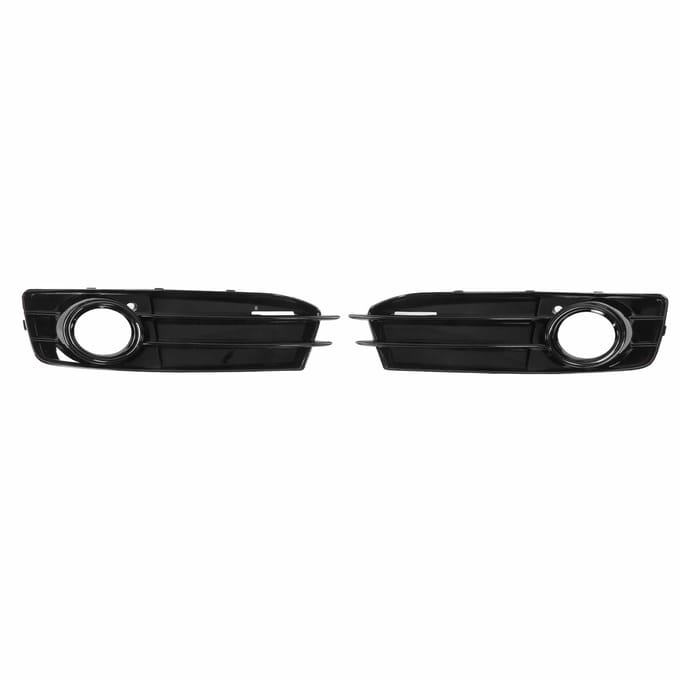 2 stuks Voor Mistlamprooster 8P0807682 Glanzend Zwart ABS Mistlamprooster Vervanging voor A3 8P 2009-2012 black