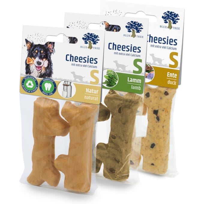 Mixpack: 3x40g Blue Tree Cheesies hondensnacks