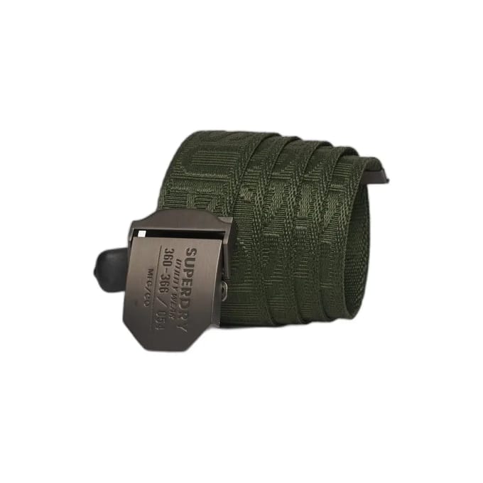 Superdry Workwear Webbing Riem Groen Man