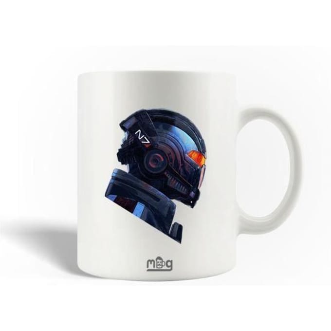mok - Mass Effect - Keramiek - 30cl - Wit - Vaatwasmachinebestendig