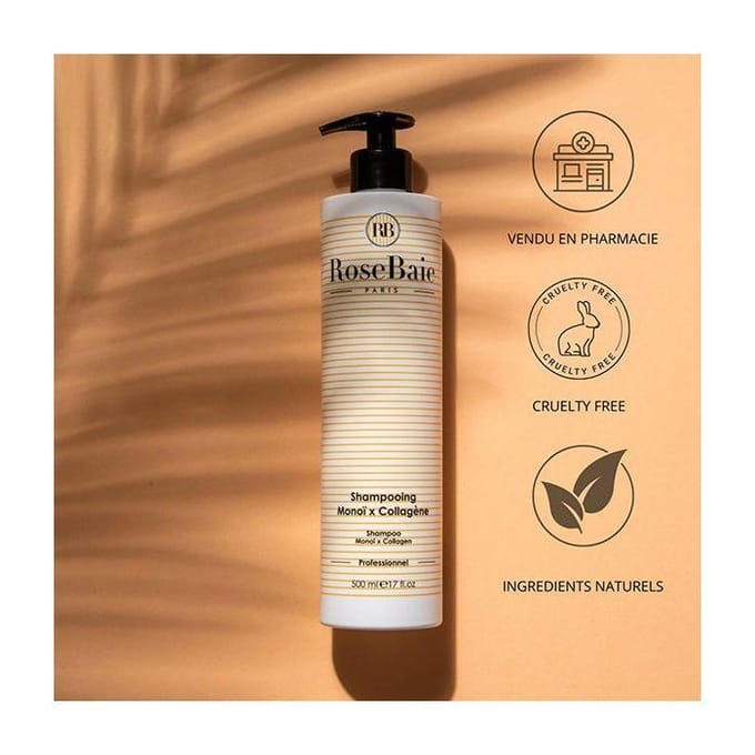 Rosebaie Shampooing Monoï x Collagène 500ml