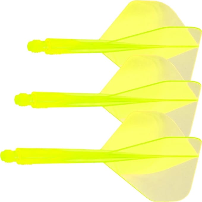 Condor Neon Axe Flight System - Standard Yellow - Dart Flights