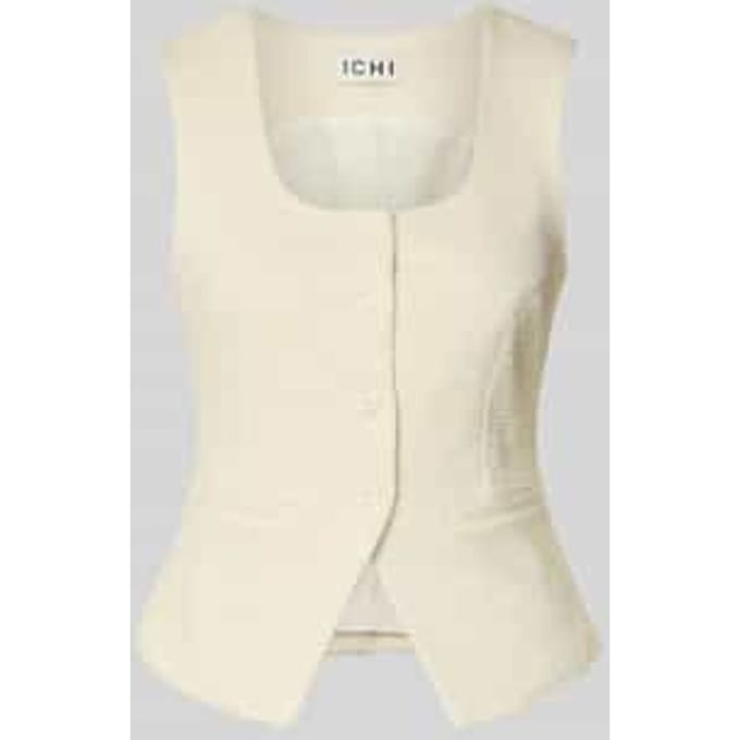 Bodywarmer van viscosemix met structuurpatroon model 'KATE LUMINA'