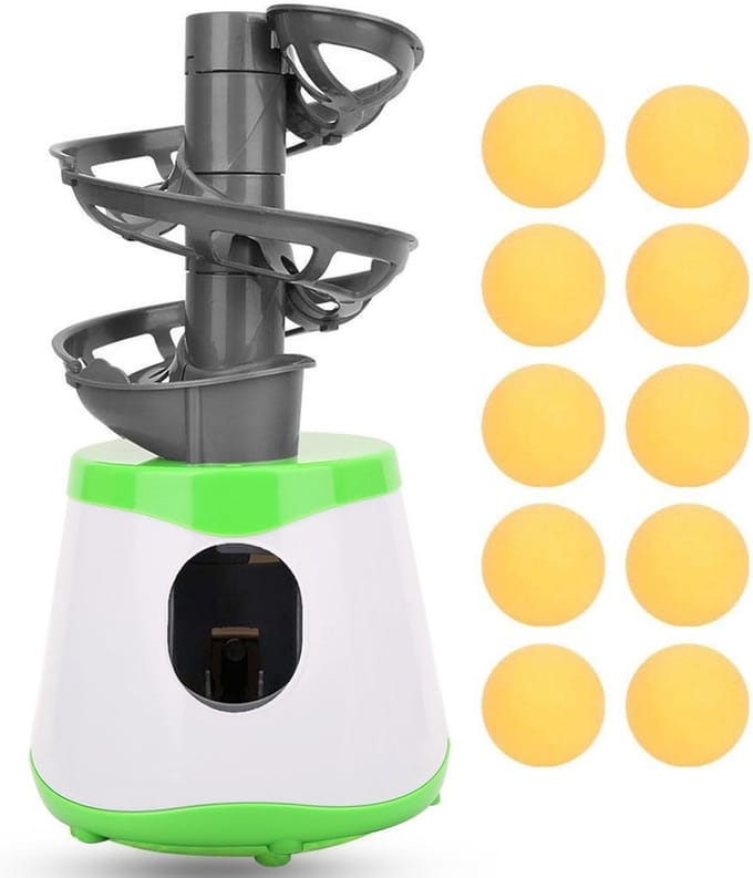 Automatische Tafeltennis Trainingsmachine met 10 Ballen