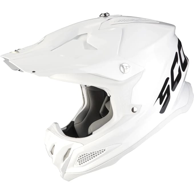 Scorpion VX-22 Air Solid Wit Crosshelm - Maat L - Helm