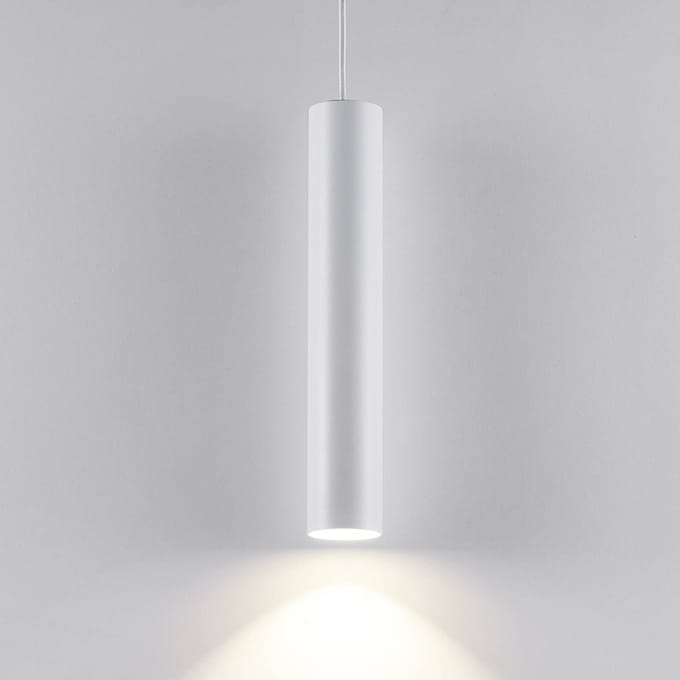 Deko-Light Hanglamp CAN, wit, hoogte 35 cm, Ø 6 cm, metaal, GU10