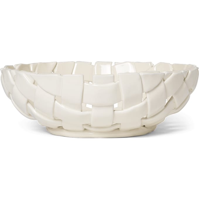 Ferm Living Plait kom - off white - Ø30 cm