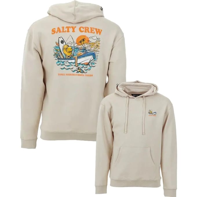 Hoodie met gescreenede patronen Salty Crew Downtime