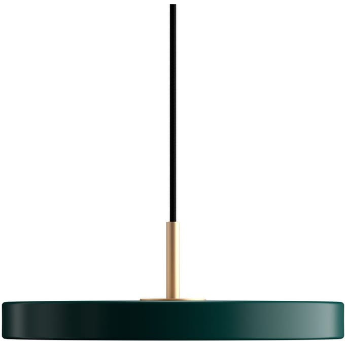 UMAGE LED hanglamp Asteria Mini donkergroen/messing Ø 31 cm