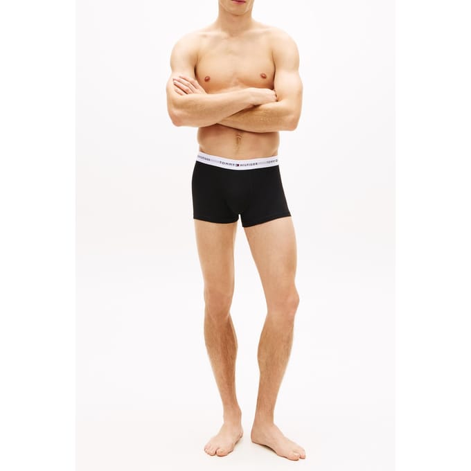 Tommy Hilfiger 3-pack Logo Waistband Trunk White size L | Underwear Outlet | Men | White