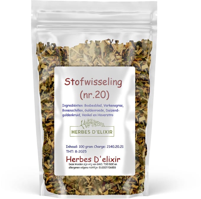 Herbes D'elixir Stofwisseling Kruiden - 100 Gram - Kruidenthee - 100% Natuurlijk