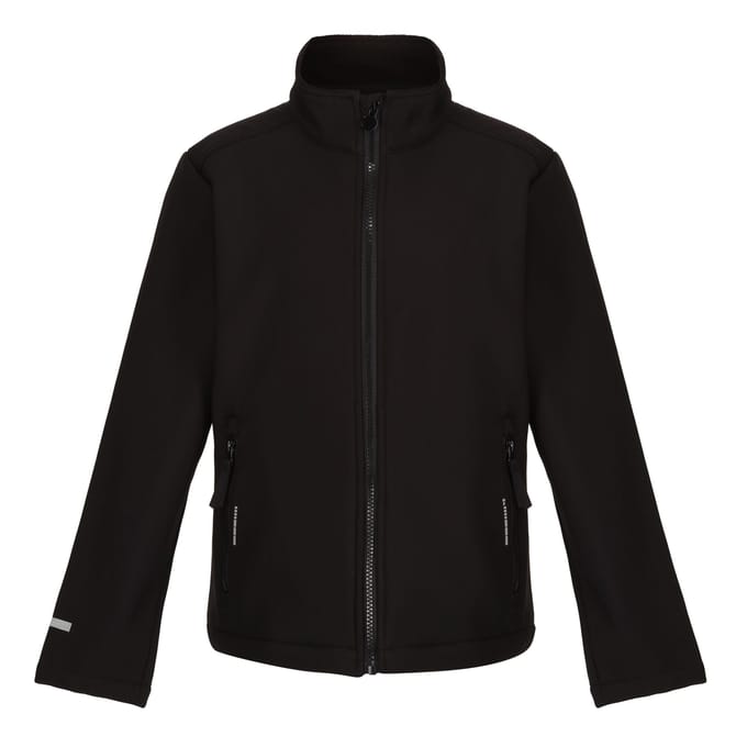 Regatta Kinder/Kids Ablaze 2 Layer Soft Shell Jas (Zwart)