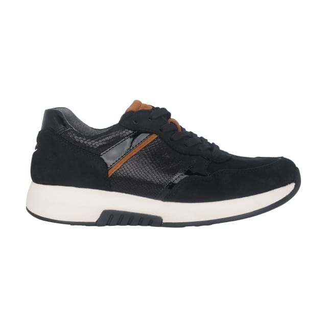 Gabor rollingsoft sensitive 76.948.87 - dames rollende wandelsneaker - Zwart - maat 37.5 (EU) 4.5 (UK)