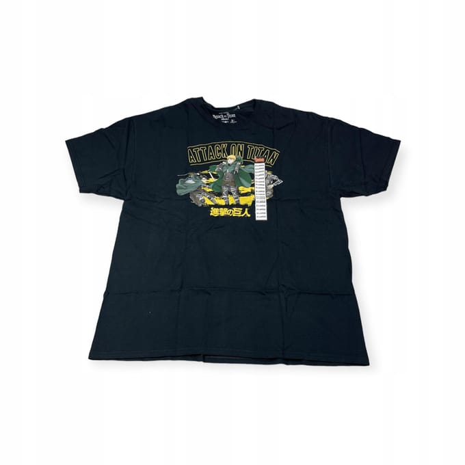 Koszulka T-shirt męski okrągły dekolt SPENCER'S ATTACK ON TITAN XL gray