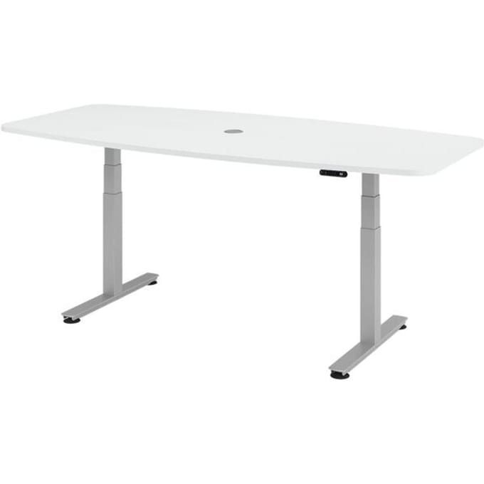 XDSM 22 S | Bureau - Wit 220 x 103 Tafelhoogte I Elektrisch in hoogte verstelbaar