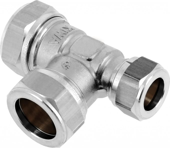 BONFIX 82515 T-stuk 28 x 28 x 22 mm. vertind