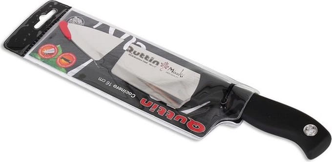 Quttin Misaki koksmes 16 cm RVS zwart