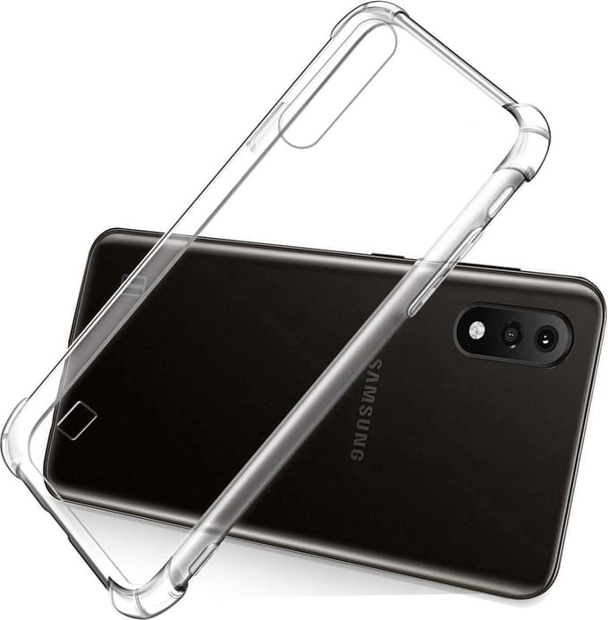 Shock proof Hoesje Geschikt voor: Samsung Galaxy A01 - Anti -Shock Silicone - Transparant