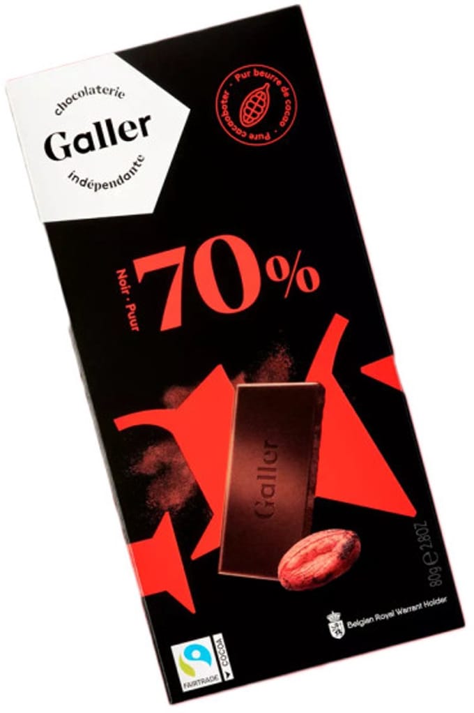 Chocolade tablet Galler Dark 70%, 80 g