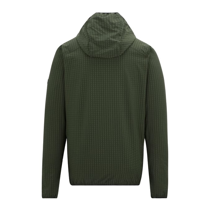 Regatta Heren Alven Full Zip Fleecejack (Donkere kaki/zwart)